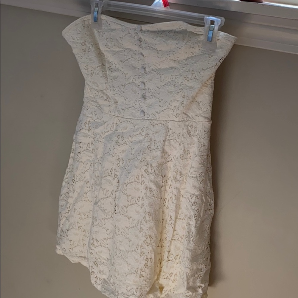 Strapless GARAGE lace dress